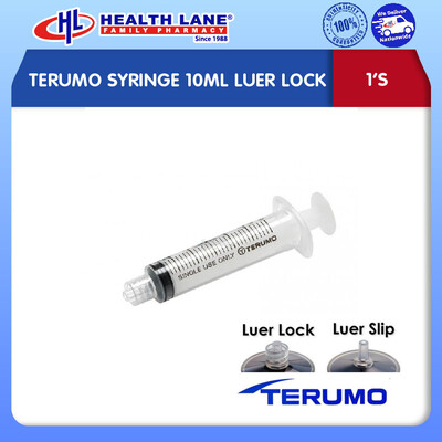 TERUMO SYRINGE 10ML LUER LOCK 1'S